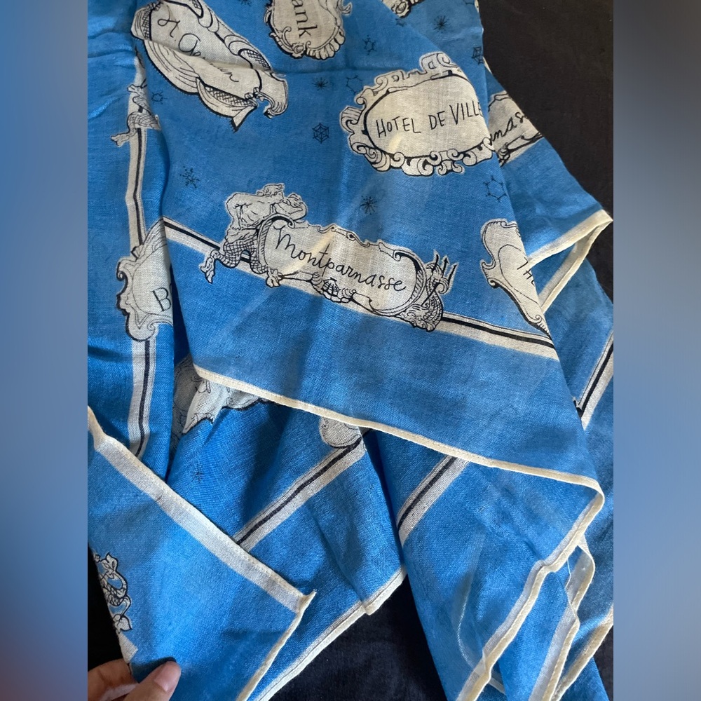 Paris themed scarf